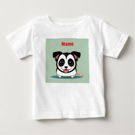 Sött serietecknat valp med bedårande uttryck t shirt