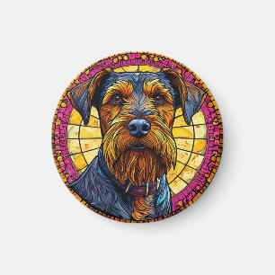 Sött serietecknet hund magnet