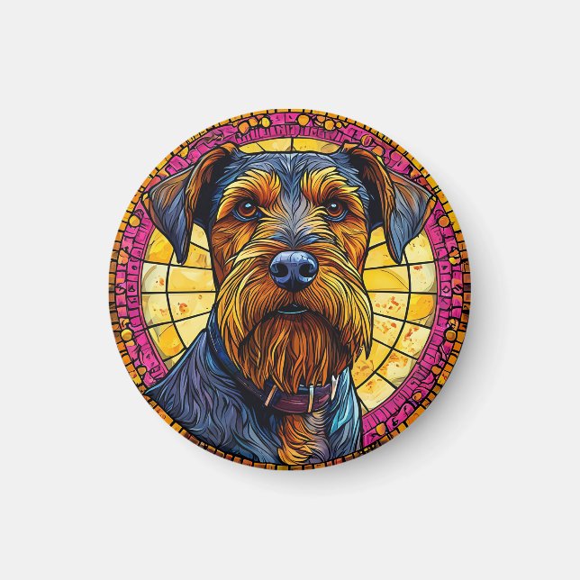 Sött serietecknet hund magnet (Framsidan)