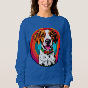 Sött serieteckning hund med halsband t shirt