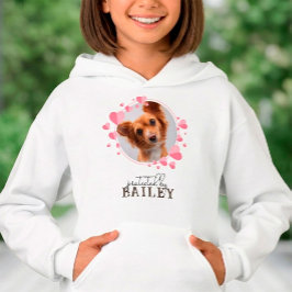 Sött "Skyddad av hund" Personligt husdjur foto T Shirt