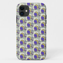 Sött Snigel Mönster Telefonfodral – Whimsical Uppr