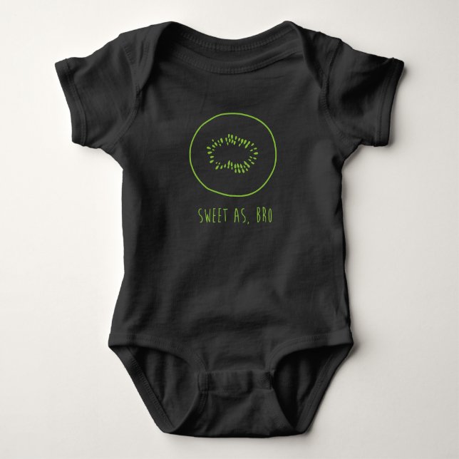 "Sött som, Bro" nyazeeländsk Kiwi Tee Shirt (Framsida)