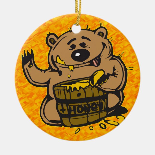 Sött som honung julgransprydnad keramik (Framsidan)