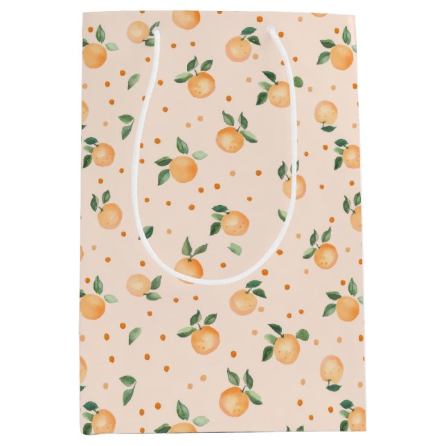 Sött sommar citrus apelsiner frukt mönster (Framsidan)