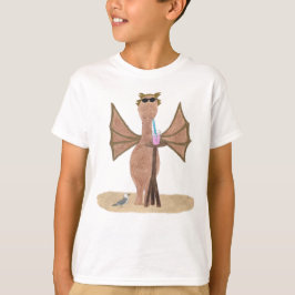 Sött sommar-design drakar på stranden barn t shirt