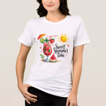 Sött Sommarnöje T-Shirt - Lycklig Varmt Väder 