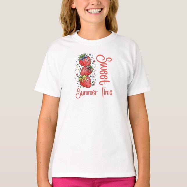 Sött Sommertid T Shirt (Framsida)