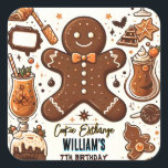 Sött sött mat Kids Cookie Exchange 7:e Birthday Fyrkantigt Klistermärke<br><div class="desc">Indulge i söthet med vår söta matfärs-kids-cookie Exchange 7:e-inbjudan på födelsedagen! Denna vackra inbjudan är perfektens recept på ett trevligt firande när din lilla tur blir 7. Gå med oss för en kokainväxling som lovar smakfulla behandlingar och söta minnen med vänner. Det sätter upp scenen för en bas som är...</div>