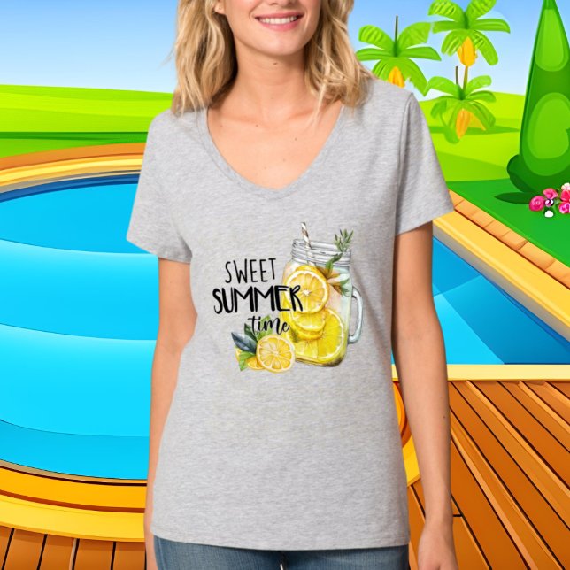 Sött sött sommarcitronstöd t shirt (Skapare uppladdad)