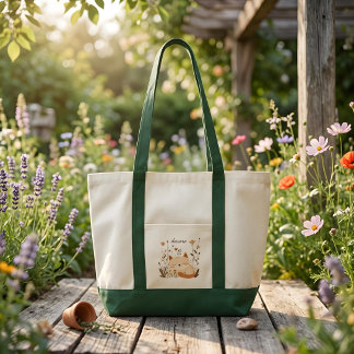 Sött sovande kattunge blommande anpassat namn tygkasse