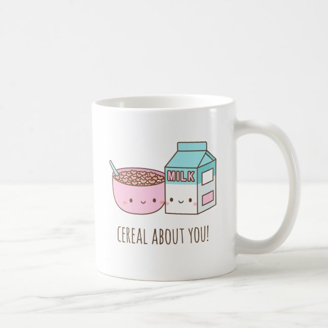 Sött spannmål och mjölk Seriöst om dig Puns Kaffemugg (Höger)