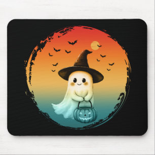 sött spöke halloween pumpa höst höst säsong musmatta