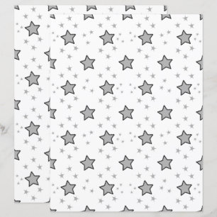 Sött stjärnmönstrat scrapbookpapper