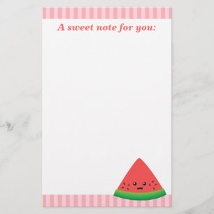 Sött stycke vattenmelon brevpapper
