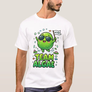 Sött Team Alger Tecknad Natur Design T Shirt