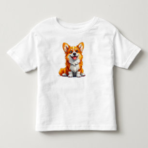 Sött Tecknat Hund T Shirt