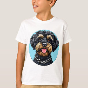 Sött Tecknat Hund T Shirt