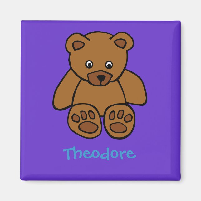 Sött teddybear magnet (Framsidan)