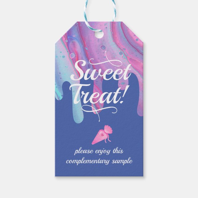 Sött Treat | Kompletterande prov av bakverk Presentetikett (Framsidan)