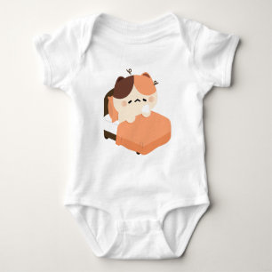 Sött trött sköldpaddskatt t shirt