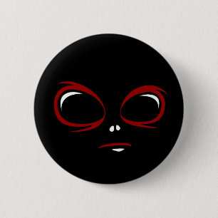 Sött ufo-ansikte monster  knapp