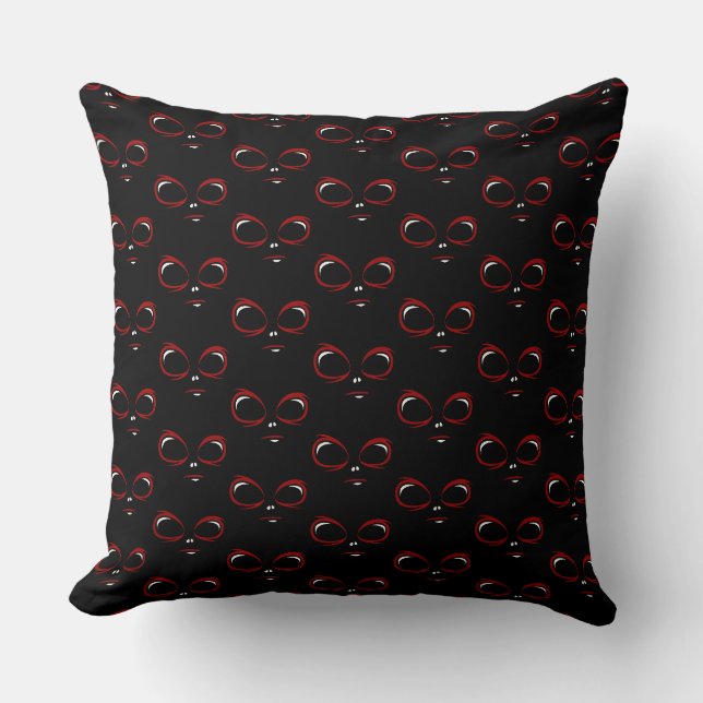 Sött ufo-ansikte monster  kudde (Framsida)