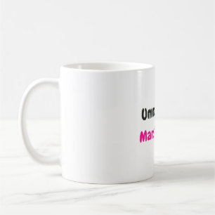Sött “Umm... jag är en Marshmallow” Roligt Citat Kaffemugg