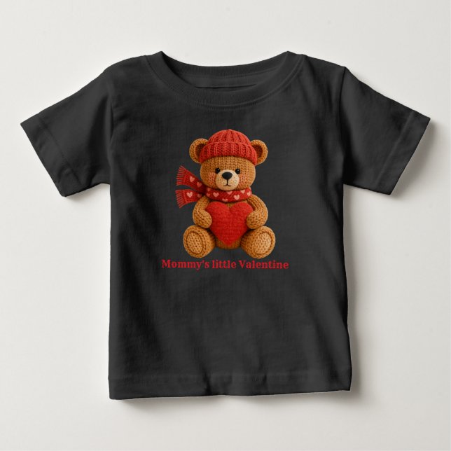 sött valentinbjörn baby T-shirt (Framsida)
