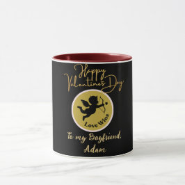 sött valentinskt par personlig anpassa mugg