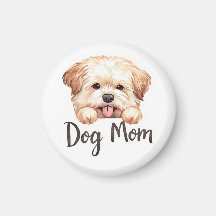 Sött valp hund mamma design 
