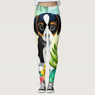 Sött valp i paradiset leggings