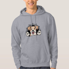 sött valp med spöksäsongsghostar hoodie