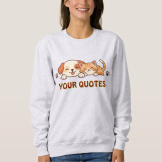 Sött valp- och kattungeomfamning t shirt