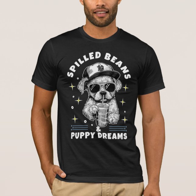 sött valp t shirt (Framsida)