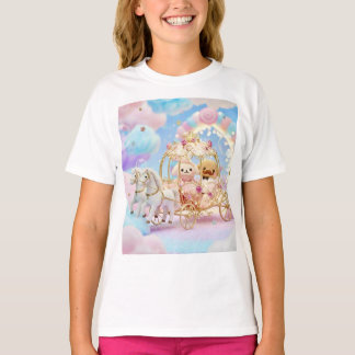 Sött valpbröllop sagolik vagn t shirt