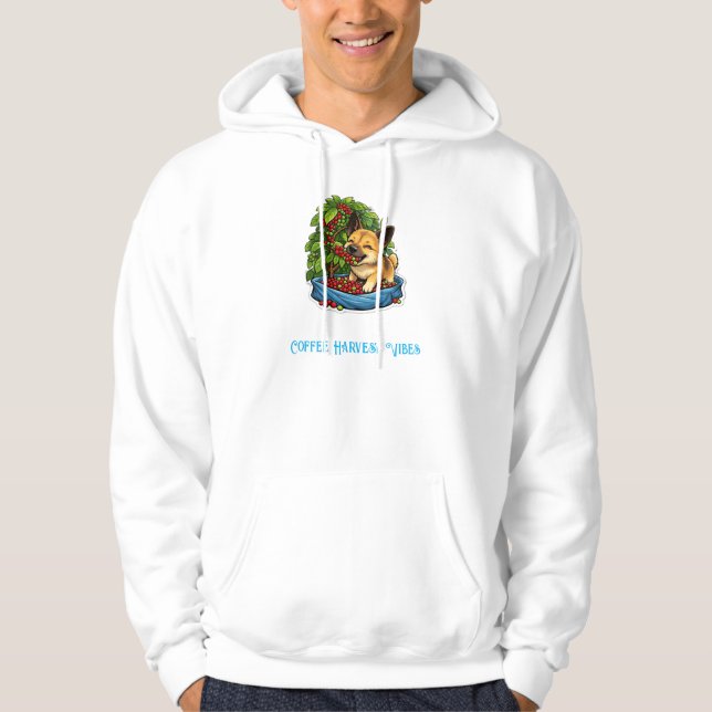 Sött Valpkaffe Skörd Hoodie (Framsida)