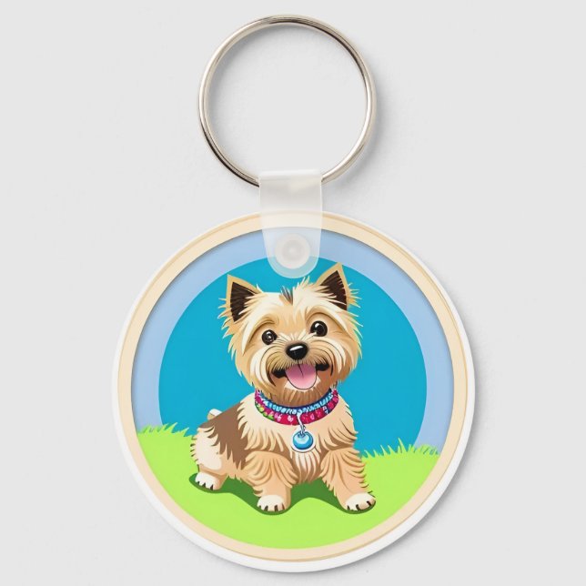 🐶 Sött Valpnyckelband För Vardagsbruk 🐶 Nyckelring (Framsida)