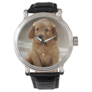 Sött valpporträttfoto armbandsur