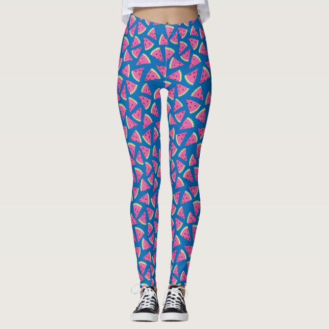 Sött vattenmelonmönster leggings (Framsida)