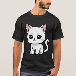 Sött Vitt Kattunge T Shirt