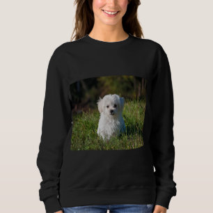 Sött vitt valp t shirt