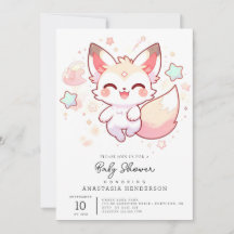 Sött Woodland Fox Baby Shower