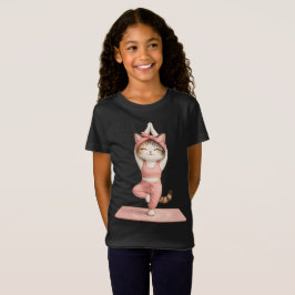 Sött Yogakatt-Tröja T Shirt