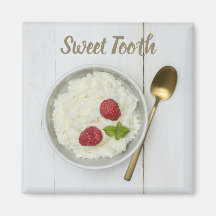 Söttandpudding med hallondessert