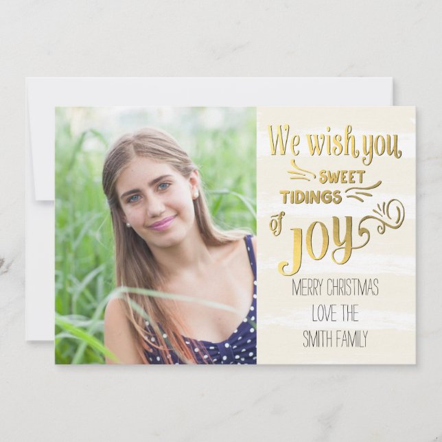 Söttidningar av Joy Helgdag Photo Card Julkort (Framsida)