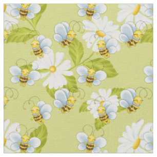Söttippad bin mönster Fabric Tyg