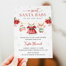 Söttomten Santa Flicka Baby Shower