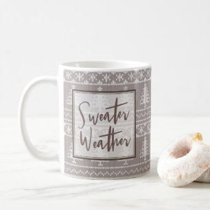 Sötväder Bruna Nordiska julen i Sticka Kaffemugg