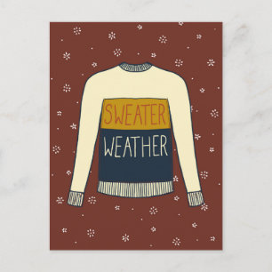 Sötväderillustration, fallande thanksgiving vykort